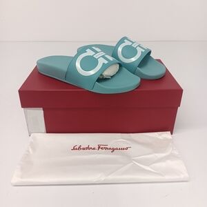 Salvatore Ferragamo Women's Groovy Dual Gancini Slides - Size 6